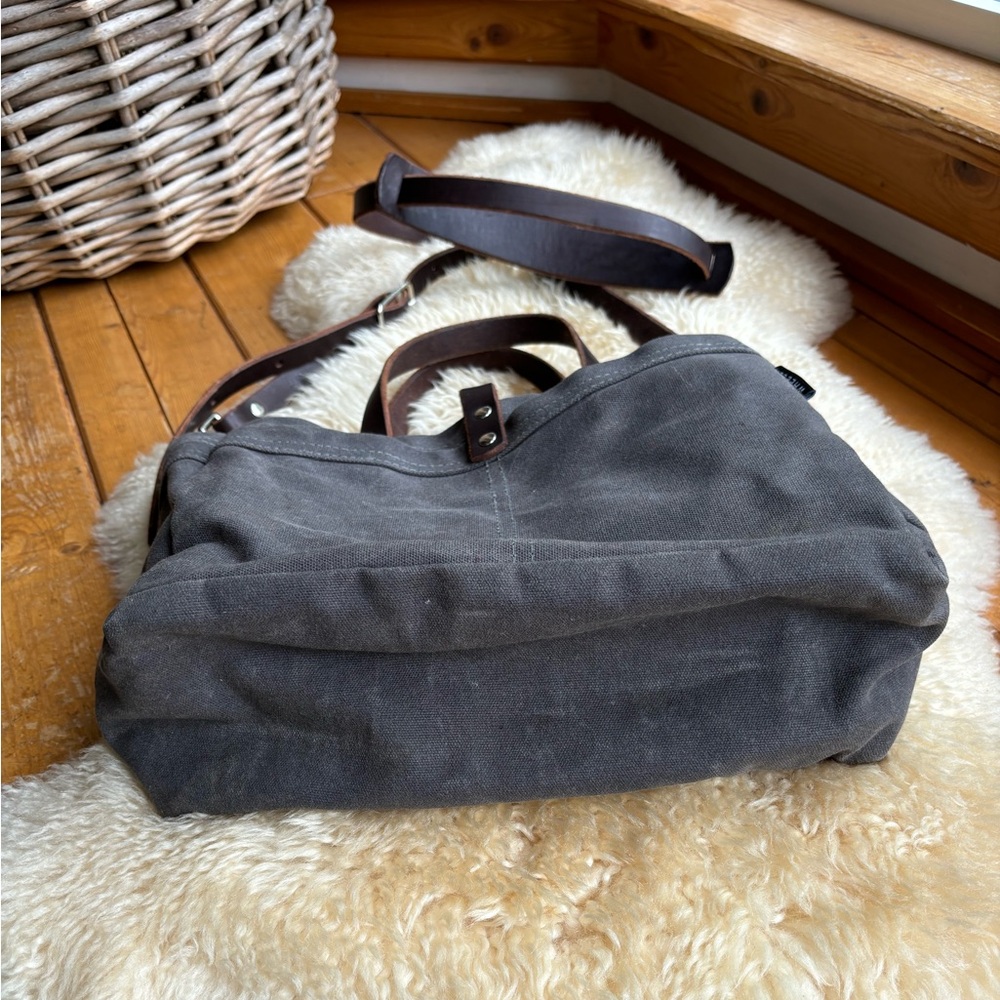 Wheeler Waxed Canvas and Leather Tool Bag - Picture 7 of 13